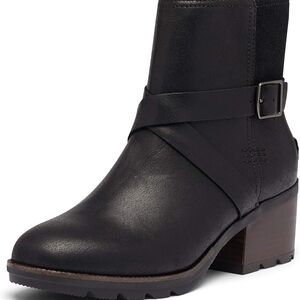 Sorel Cate Buckle Black Boots